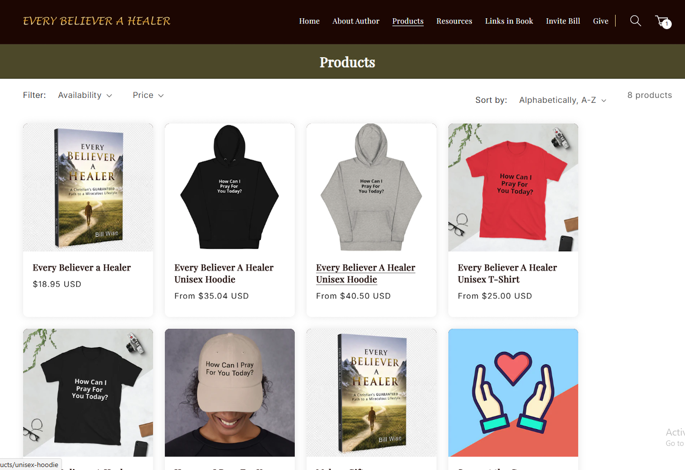 Every Believer A Healer homepage storytelling and program highlights